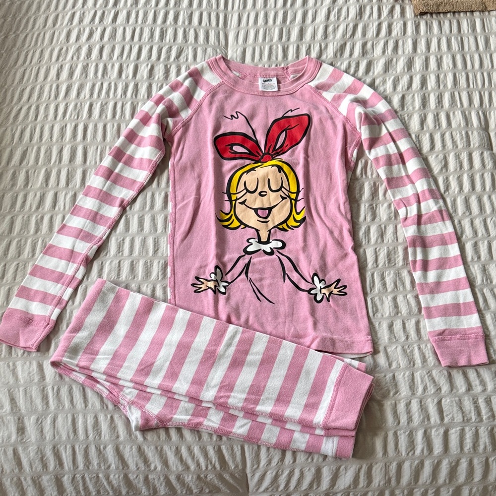 Hanna Andersson Girls Grinch Pajama Set